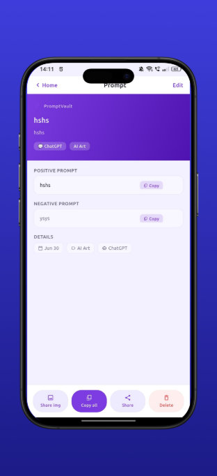 PromptVault: AI Prompt Manager — image 4