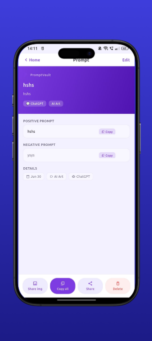 PromptVault: AI Prompt Manager — image 3
