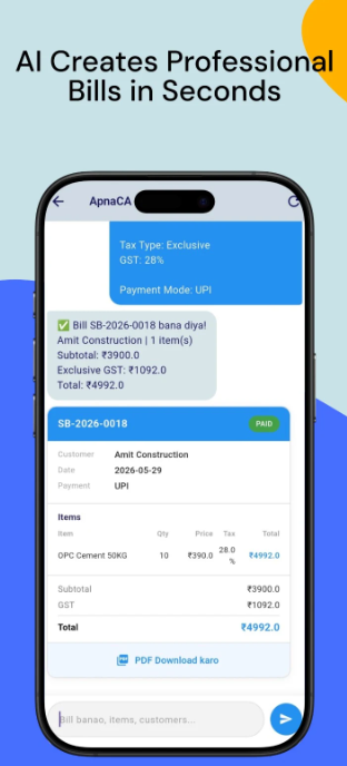 ApnaCA: AI GST Invoice App — image 6